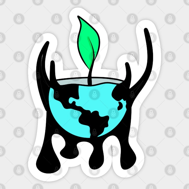 earth Sticker by AlinaFedorova